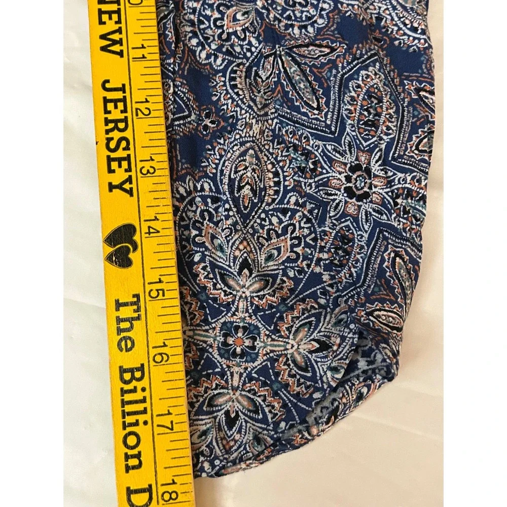 Art Class Paisley Print Flowy Tulip Hem Drawstring Waist Pants - Size S 6x girls